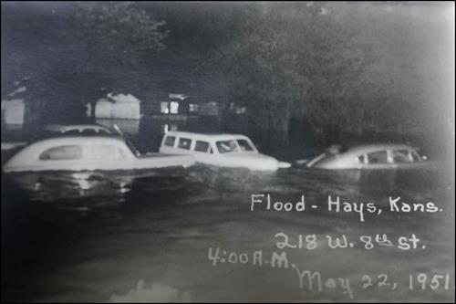 Hays 1951 flood 218 w 8th st