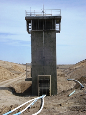 Construction: Inflow Tower Looking West