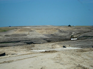 Construction: Looking Southeast from Mainstem of Dam